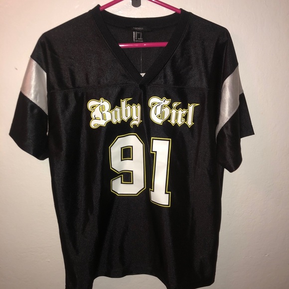 F21 Satin “Baby Girl” Jersey - Picture 1 of 3